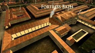 Animation of ancient Roman Fort in Caerleon Wales [upl. by Yniffit]