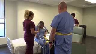 Physical Therapy Transfer Training  How To Transfer From Wheelchair To Bed [upl. by Attennot]