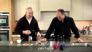 How to make a frappé coffee using an aerolatte milk frother [upl. by Aidnac]