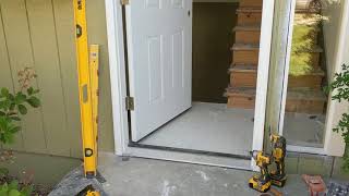 Jeld Wen Front Door Installation  Really crappy products and craftsmanship PART 1 [upl. by Elimac]