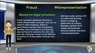 What is Difference Between Fraud amp Misrepresentation [upl. by Nire239]