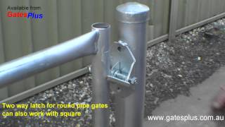 Gate Latch 2 way for round pipe and square [upl. by Tilford517]