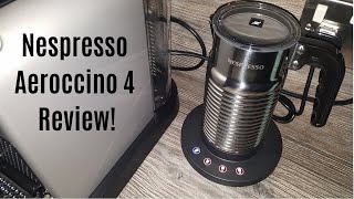 Nespresso Aeroccino 4 Milk Frother Review  Worth upgrading from the Aeroccino 3 [upl. by Eanahs]