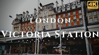 London Victoria Station Walk Through England 4K [upl. by Akenat54]