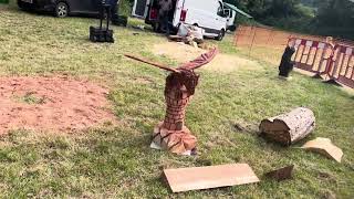 A fabulous range of wooden sculpture at Caerleon festival 2024 [upl. by Raybourne281]