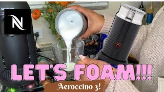 How To Foam Milk With Aeroccino 3 Make Coffee With Foam Tips amp Tricks  Easy Foamed Latte Recipe [upl. by Yehsa]