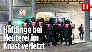 Gefängnismeuterei Polizei stürmt Knast in Thüringen  JVA Untermaßfeld [upl. by Asus725]